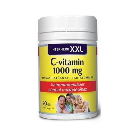 Interherb xxl c-vitamin 1000mg tabletta 90db (cink+ bioflavonoidok)