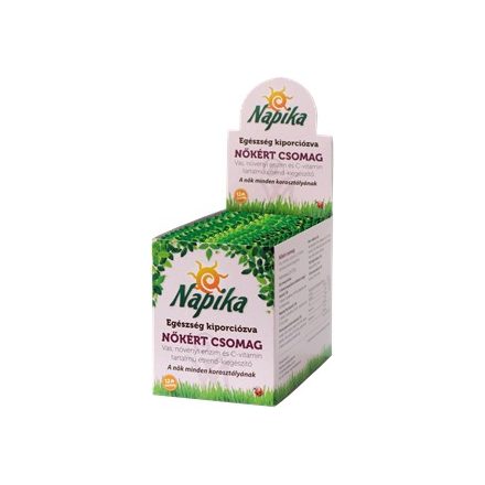 Napika nőkért csomag vas+növényi enzim+c-vitamin 12db