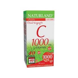 Naturland C-vitamin tabletta 1000mg  40db