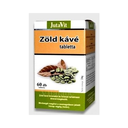 JUTAVIT ZÖLD KÁVÉ + KRÓM TABLETTA 60DB