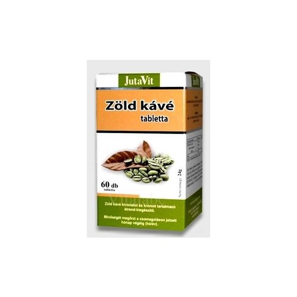 JUTAVIT ZÖLD KÁVÉ + KRÓM TABLETTA 60DB