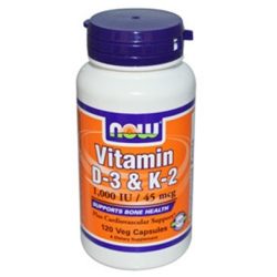 Now  vitamin d-3 és k-2 kapszula 120 db