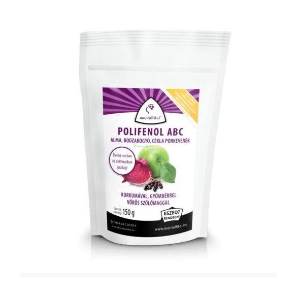 PHARMACOIDEA MENTALFITOL POLIFENOL ABC ALMA- BODZABOGYÓ- CÉKLAKEVERÉK 200G