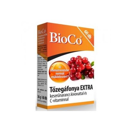 BIOCO TŐZEGÁFONYA EXTRA TABLETTA C-VITAMINNAL 60DB