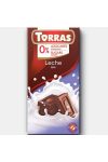 TORRAS HOZZÁADOTT CUKOR NÉLKÜL TEJCSOKOLÁDÉ 75G