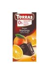 TORRAS HOZZÁADOTT CUKOR NÉLKÜL ÉTCSOKOLÁDÉ NARANCSOS 75G