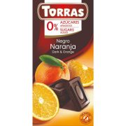   TORRAS HOZZÁADOTT CUKOR NÉLKÜL ÉTCSOKOLÁDÉ NARANCSOS 75G
