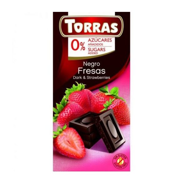 TORRAS HOZZÁADOTT CUKOR NÉLKÜL ÉTCSOKOLÁDÉ EPRES 75G