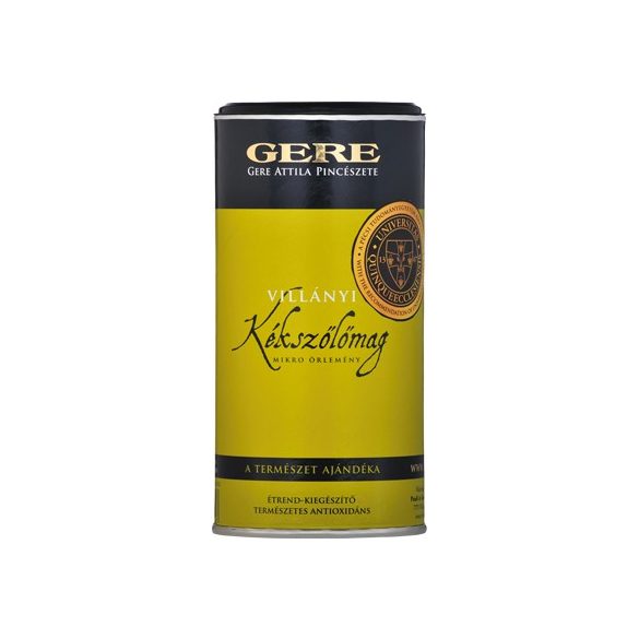 GERE VILLÁNYI KÉKSZŐLŐMAG ÉS HÉJ MIKROŐRLEMÉNY 150G