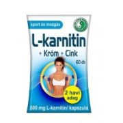 DR.CHEN L-KARNITIN 500 + KRÓM + CINK KAPSZULA 60DB