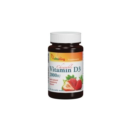 Vitaking Epres D3-vitamin 2000NE rágótabletta (90 db)
