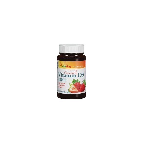 Vitaking Epres D3-vitamin 2000NE rágótabletta (90 db)