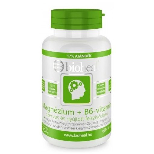 Bioheal magnézium + B6-vitamin tabletta 70db