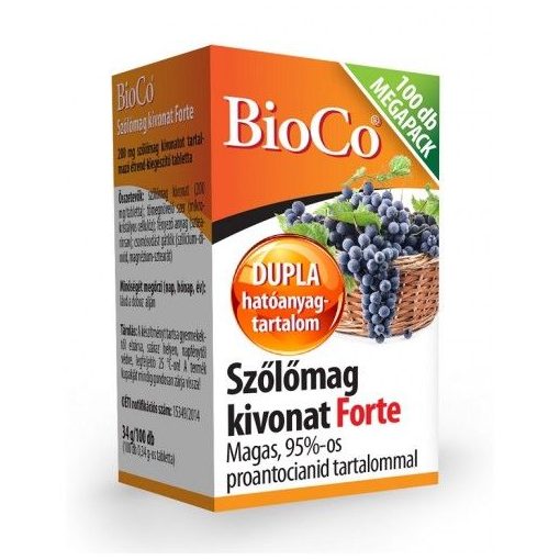 BioCo Szőlőmag kivonat Forte MEGAPACK 100db
