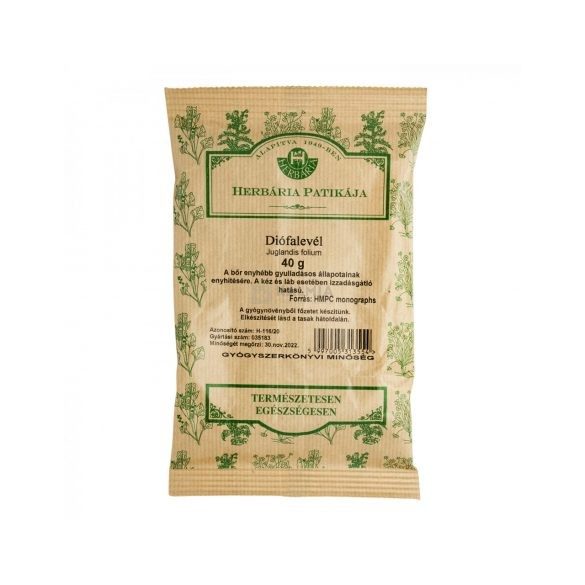 HERBÁRIA TEA DIÓFALEVÉL SZÁLAS 40G