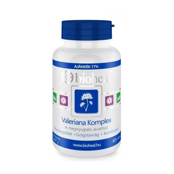 Bioheal valeriana komplex tabletta 70db