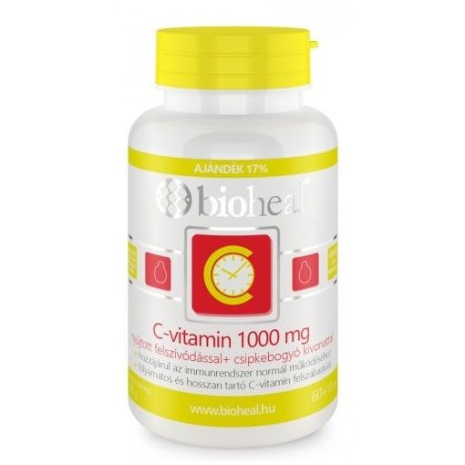 Bioheal csipkebogyós c-vitamin 1000 mg nyújtott felszívódással 70db