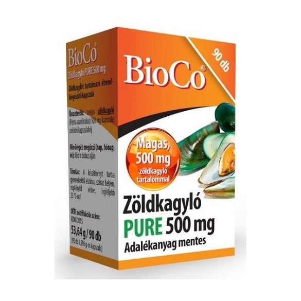 BIOCO ZÖLDKAGYLÓ PURE 500MG KAPSZULA 90DB