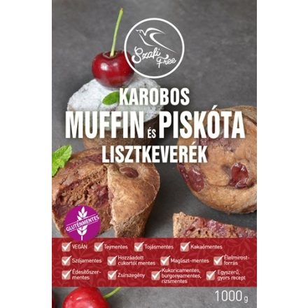 SZAFI FREE GLUTÉNMENTES KAROBOS LISZTKEVERÉK PISKÓTÁHOZ ÉS MUFFINHOZ 1000G