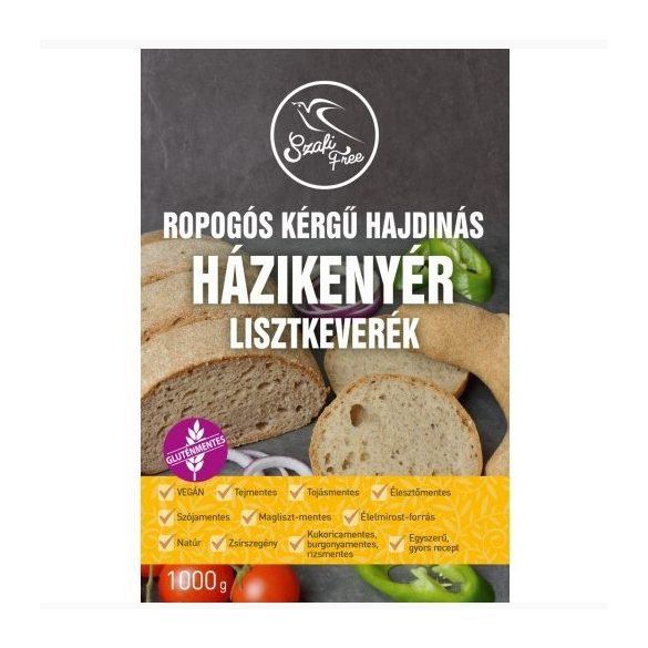 SZAFI FREE GLUTÉNMENTES ROPOGÓS KÉRGŰ HAJDINÁS HÁZIKENYÉR LISZTKEVERÉK 1000G