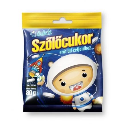 SZŐLŐCUKOR TABLETTA NATÚR 80G
