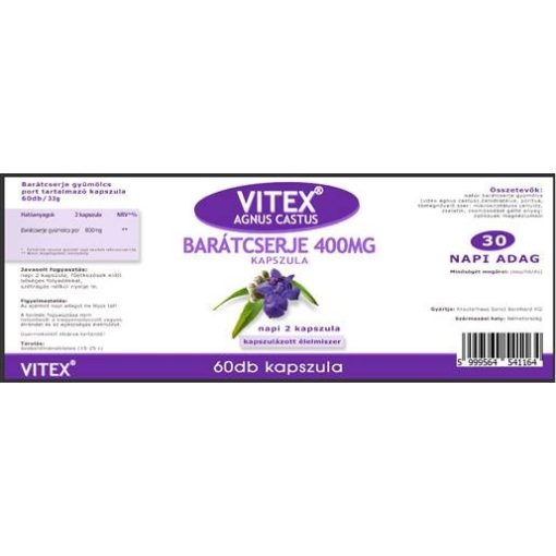 VITEX Barátcserje 400mg 60 kapszula