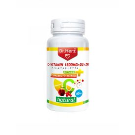 DR.HERZ C-VITAMIN 1500MG+D3+ZN CSIPKEBOGYÓVAL+ACEROLA 60DB