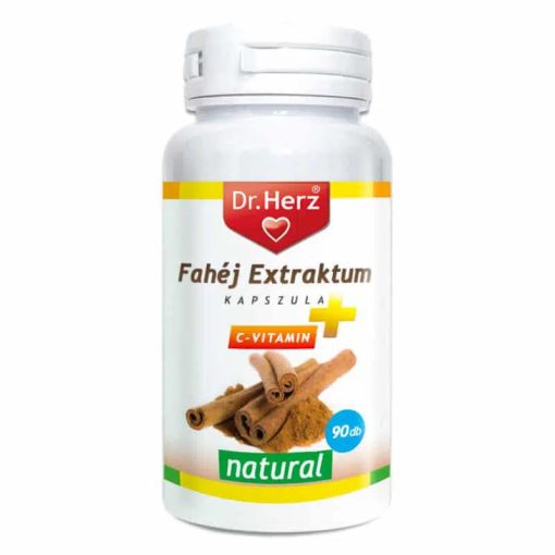 Dr. Herz Fahéj Extraktum + C-vitamin 90db kapszula 