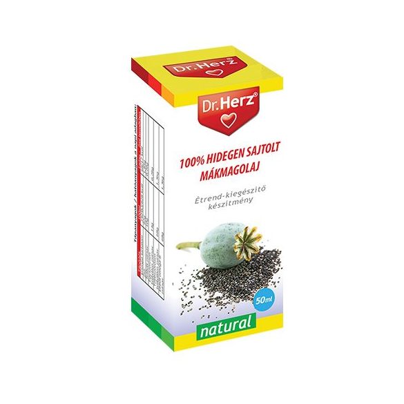 DR.HERZ MÁKMAGOLAJ 100% HIDEGEN SAJTOLT 50ML