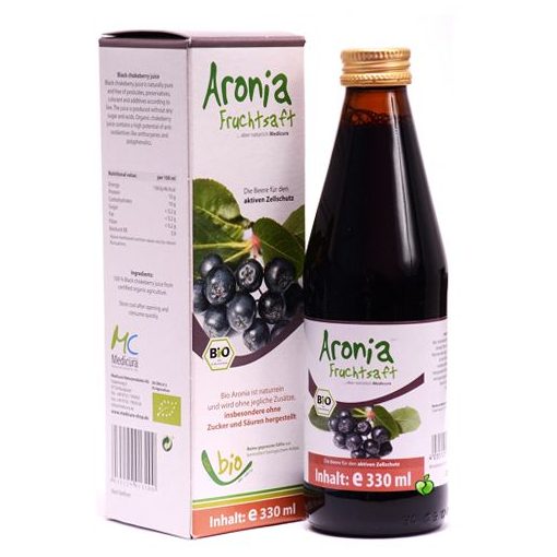 Medicura Fekete berkenye 100% Bio gyümöcslé 330ml 