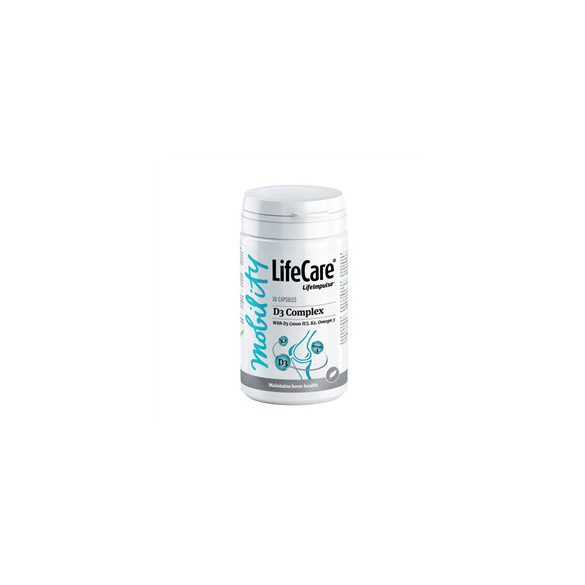 Life Care Vitaminkomplex D3- (2000 NE), K2-vitaminnal és lenmagból kinyert Omega 3-mal