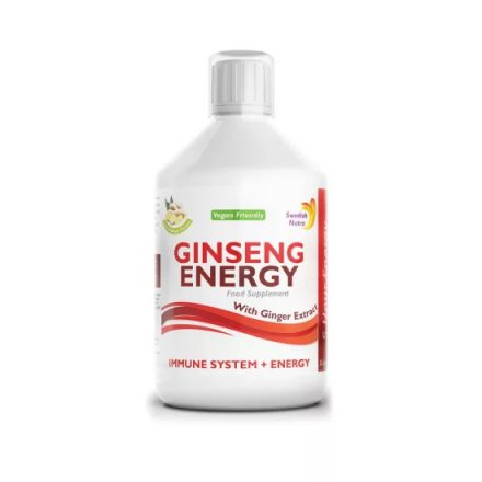 Swedish Nutra GINSENG ENERGY folyékony vitamin komplex 500ml Ginger kivonattal   