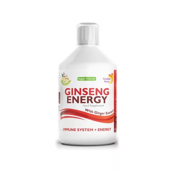 Swedish Nutra GINSENG ENERGY folyékony vitamin komplex 500ml Ginger kivonattal   