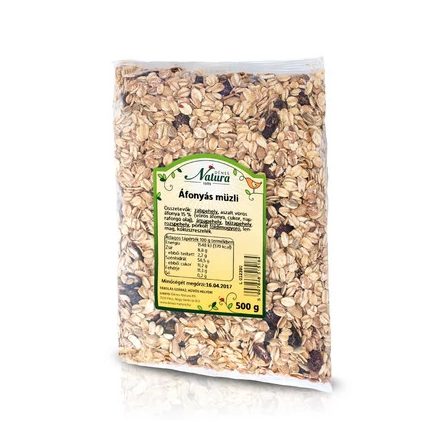 DÉNES NATURA ÁFONYÁS MÜZLI 500G
