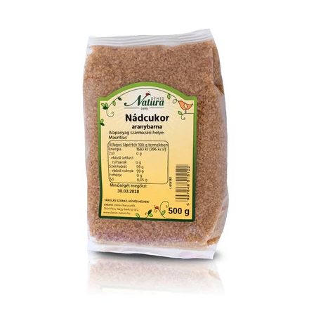 DÉNES NATURA ARANYBARNA NÁDCUKOR 500G