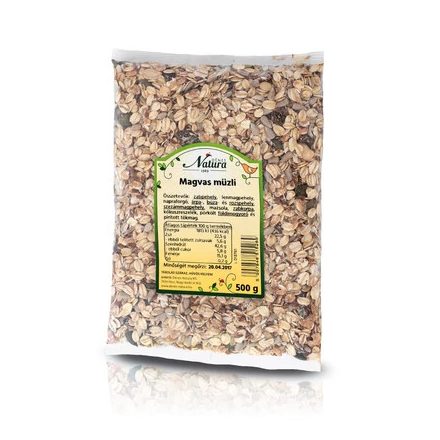 DÉNES NATURA MAGVAS MÜZLI 500G