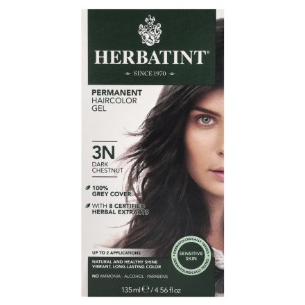 HERBATINT TERMÉSZETES TARTÓS HAJFESTÉK 3N (SÖTÉT GESZTENYE) 170ML
