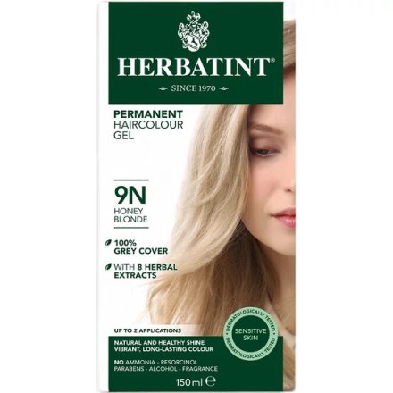 HERBATINT TERMÉSZETES TARTÓS HAJFESTÉK 9N (MÉZSZŐKE) 170ML