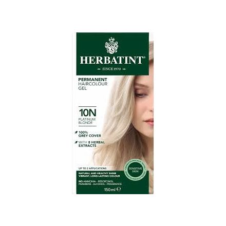 HERBATINT TERMÉSZETES TARTÓS HAJFESTÉK 10N (PLATINASZŐKE) 170ML