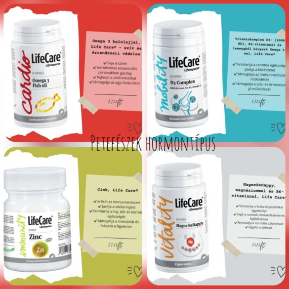 Life Care Vitamin csomag Petefészek Hormontípushoz- 4 féle vitamin