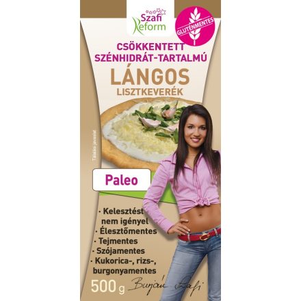 SZAFI REFROM GLUTÉNMENTES CSÖKKENTETT SZÉNHIDRÁT-TARTALMÚ LÁNGOS LISZTKEVERÉK 500G