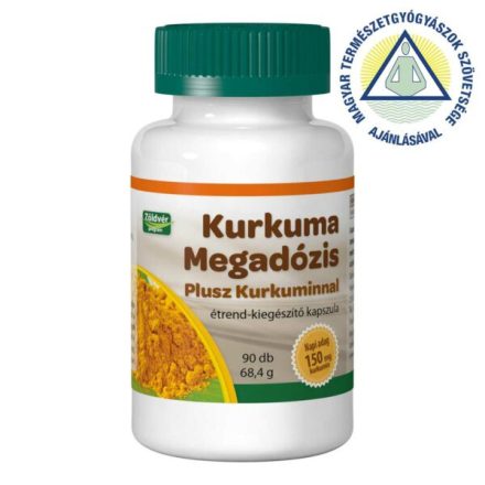 Zöldvér Kurkuma Megadózis Plusz-Kurkuminnal Kapszula 90db