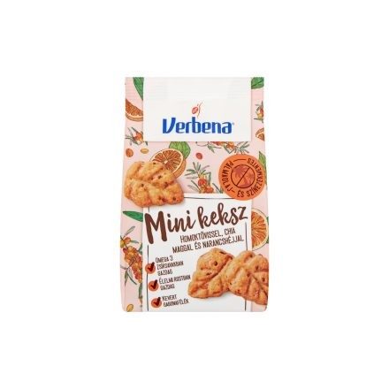 Verbena Mini Keksz homoktövissel, chia maggal és narancshéjjal