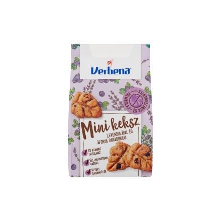 Verbena Mini keksz levendulával és áfonya darabokkal