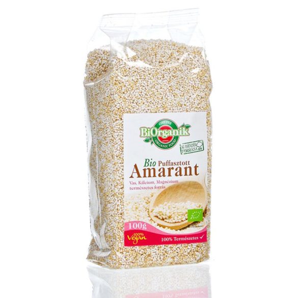 Biorganik bio puffasztott amarant mag 100g