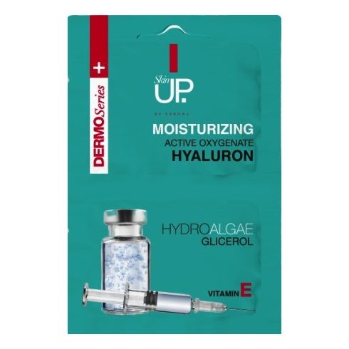 SKIN UP HIDRATÁLÓ ÉS OXIGENIZÁLÓ ARCMASZK HIALURONSAVVAL ZÖLD ALGÁVAL 2X5ML HIDRATÁLÓ ÉS OXIGENIZÁLÓ ARCMASZK HIALURONSAVVAL, ZÖLD ALGÁVAL